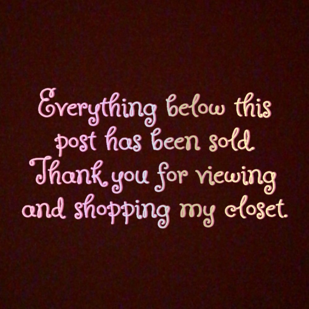 Everything below this post is sold 🤩